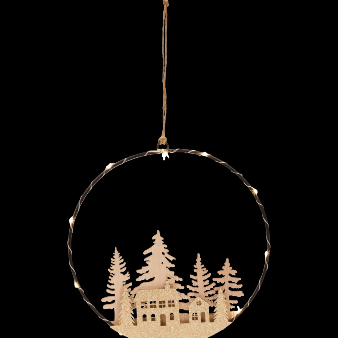 Seizoensdecoratie- Decoratie ring met licht | Action NL