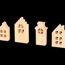 Woonaccessoires- Hobby Flora houten DIY-huisjes | Action NL