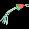 Multimedia Accessoires- 4-in-1 sleutelhanger met oplaadkabels | Action NL