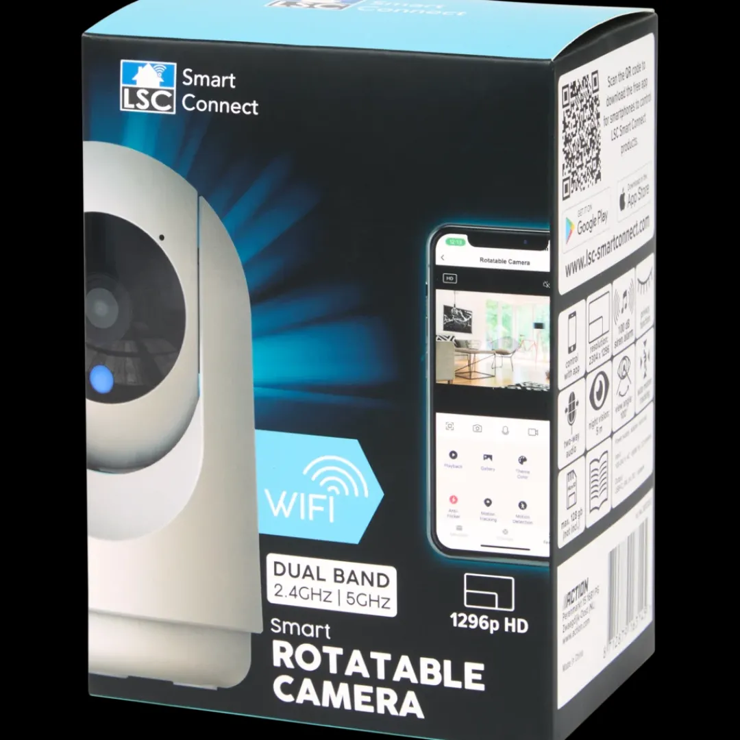 Verlichting-LSC Smart Connect draaibare camera | Action NL