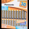 Batterijen-Panasonic alkaline batterijen AA 30 Stuks | Action NL