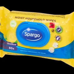 Schoonmaakartikelen-Spargo vochtige huishouddoekjes | Action NL