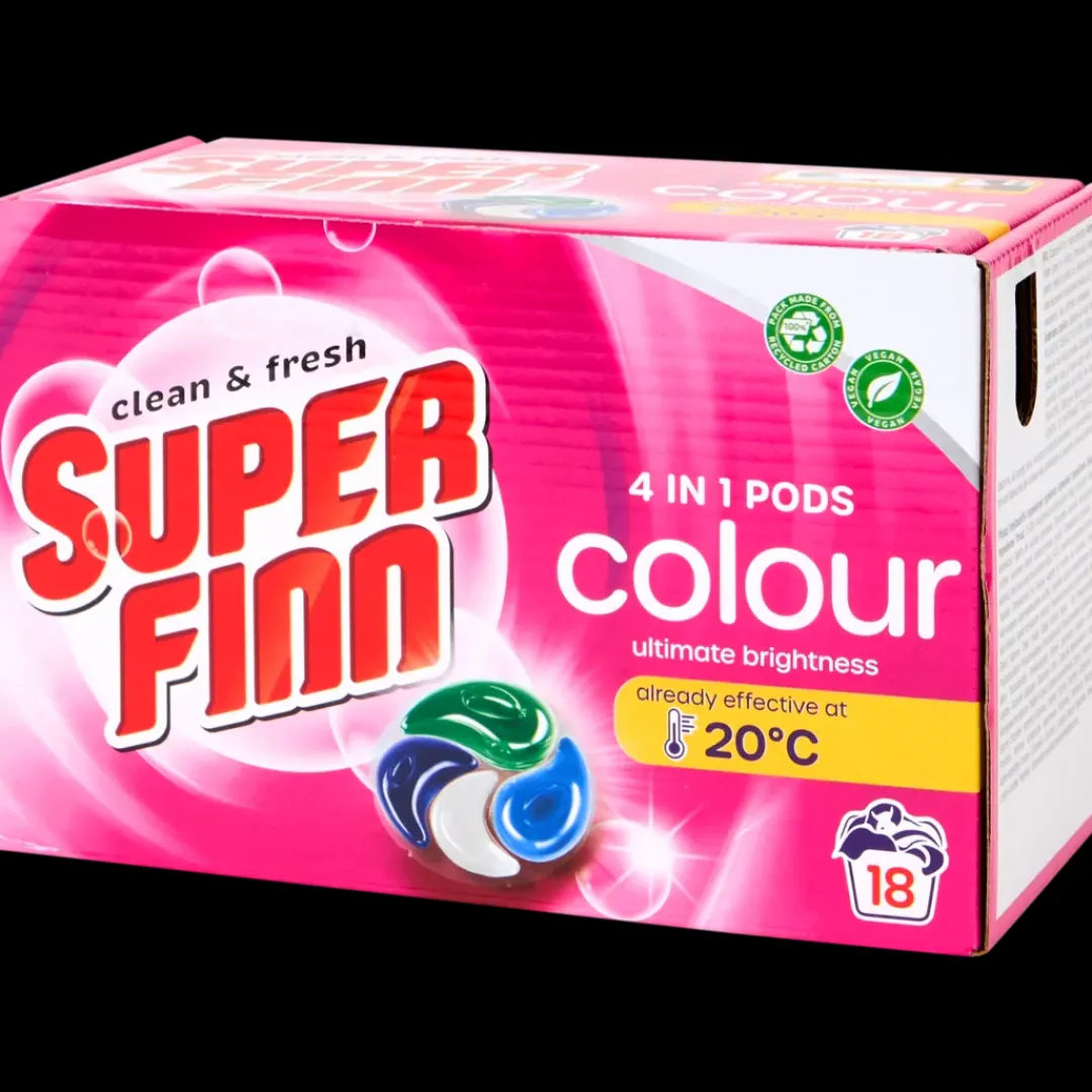 Afwas- & Wasmiddelen-Superfinn 4-in-1 pods Kleur | Action NL